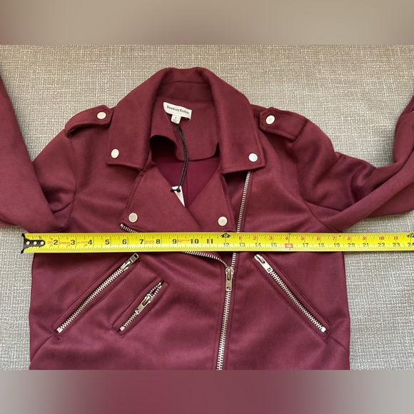 Newbury Knutson Moto Jacket in Raspberry Red size Small - Picture 11 of 13